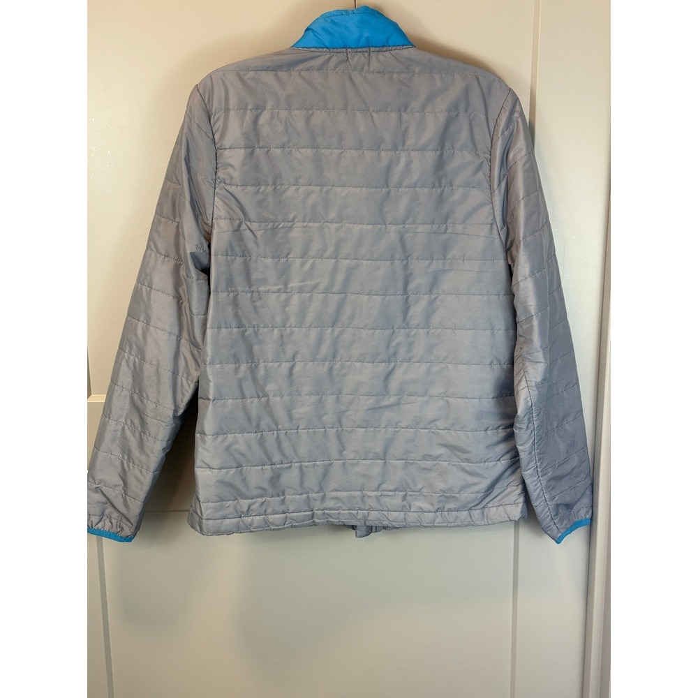 AT&T Sales Blue Gray Colorblock Puffer‎ Jacket Size Medium - Picture 2 of 9